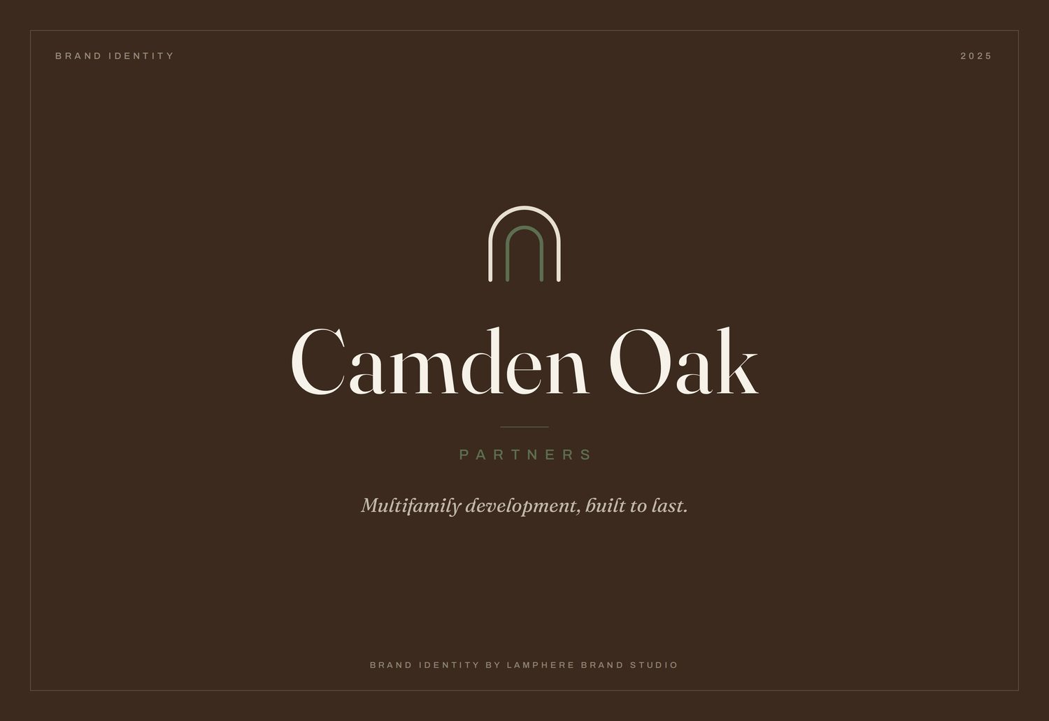 Camden Oak Partners brand identity by Lamphere Brand Studio