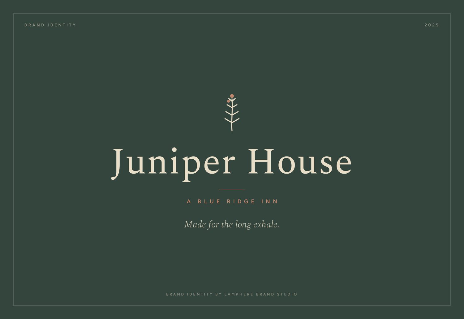 Juniper House brand identity by Lamphere Brand Studio