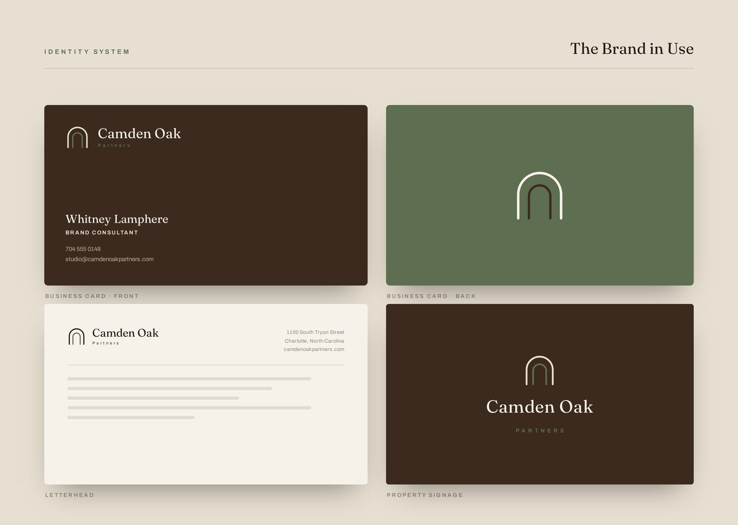 Camden Oak Partners The brand in use