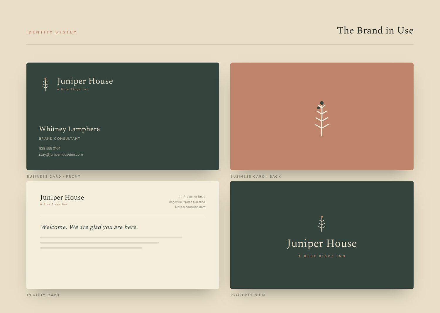 Juniper House The brand in use